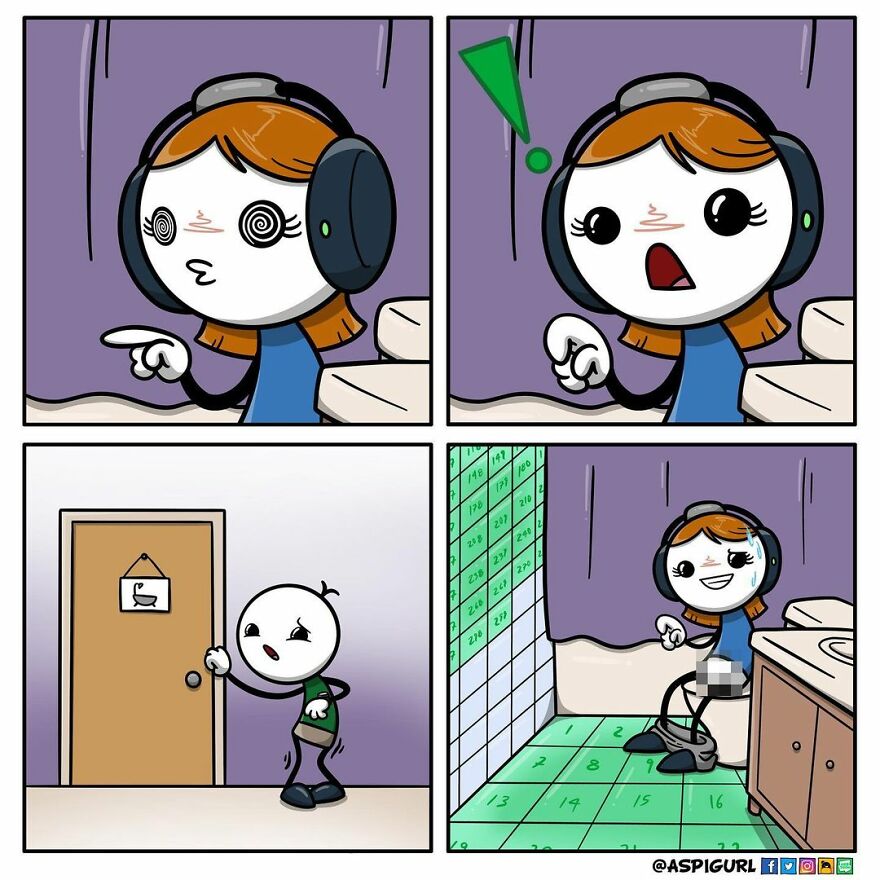 Autistic Artist Illustrates Her Daily Reality In 50 Comics Autistic Artist Illustrates Her Daily Reality In 50 Comics