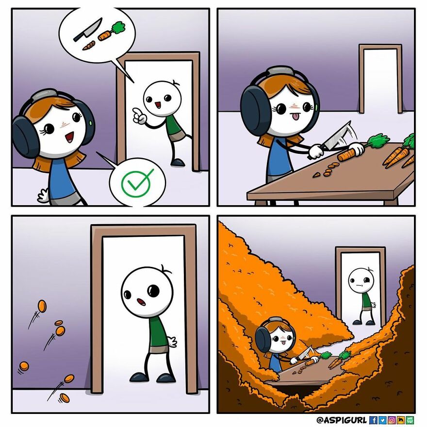 Autistic Artist Illustrates Her Daily Reality In 50 Comics Autistic Artist Illustrates Her Daily Reality In 50 Comics