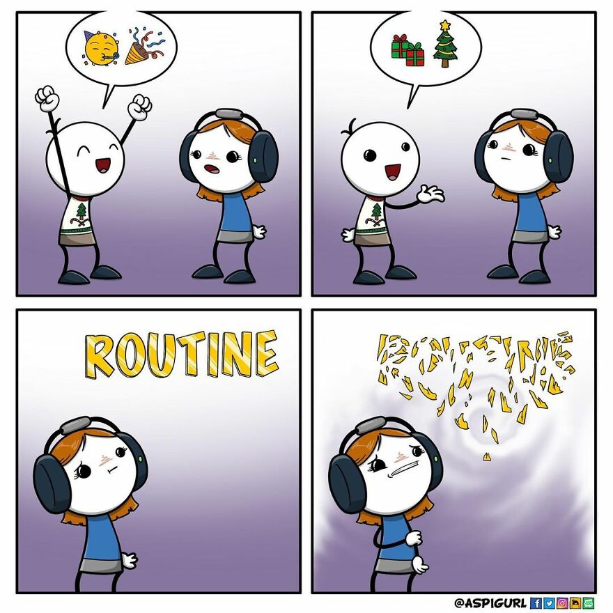 Autistic Artist Illustrates Her Daily Reality In 50 Comics Autistic Artist Illustrates Her Daily Reality In 50 Comics