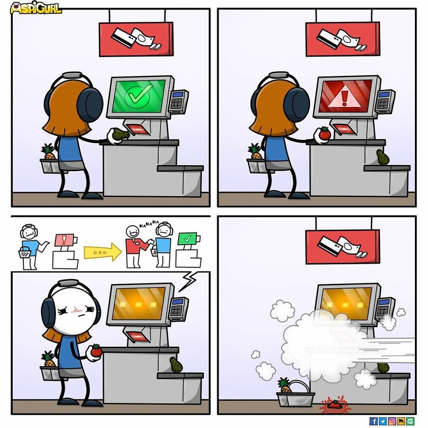 Autistic Artist Illustrates Her Daily Reality In 50 Comics Autistic Artist Illustrates Her Daily Reality In 50 Comics