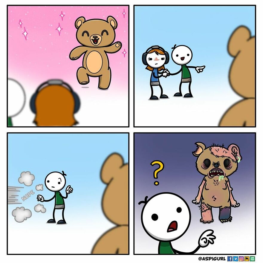 Autistic Artist Illustrates Her Daily Reality In 50 Comics Autistic Artist Illustrates Her Daily Reality In 50 Comics