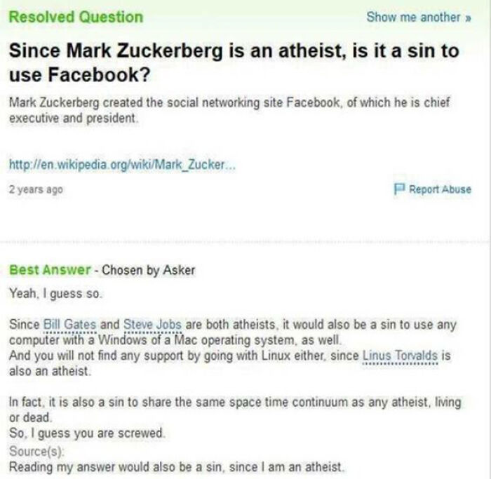 ‘Yahoo Answers’ Is Shutting Down Forever, And Here’re 35 Of The Most Epic Screenshots To Remember It By ‘Yahoo Answers’ Is Shutting Down Forever, And Here’re 35 Of The Most Epic Screenshots To Remember It By