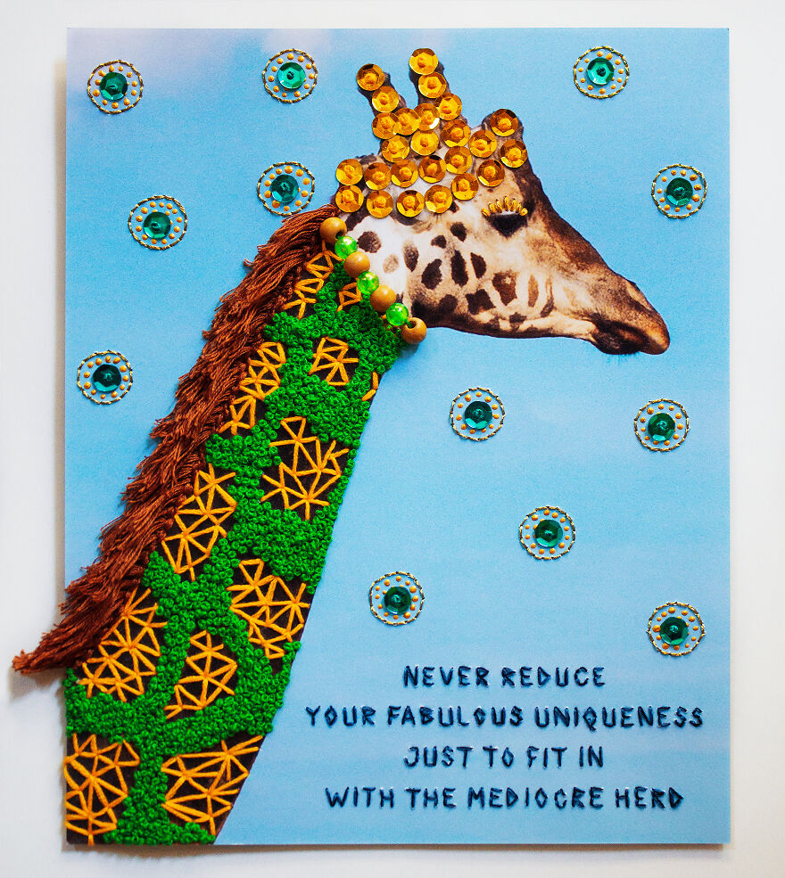 I Combine Photography, Embroidery, Acrylics And Writing To Create Unique And Inspirational Art I Combine Photography, Embroidery, Acrylics And Writing To Create Unique And Inspirational Art