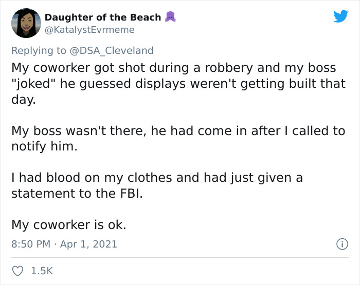 People Are Sharing Terrible Work Experiences That They Wish Were Just Jokes (30 Tweets) People Are Sharing Terrible Work Experiences That They Wish Were Just Jokes (30 Tweets)
