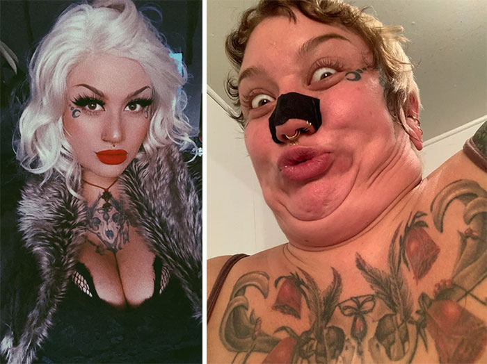 40 Women With A Sense Of Humor Who Showed How Different The Same Person Can Be In A Photo (New Pics)