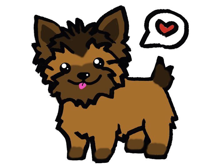 Hey Pandas, Color The Yorkie And Give It A Face (Closed)