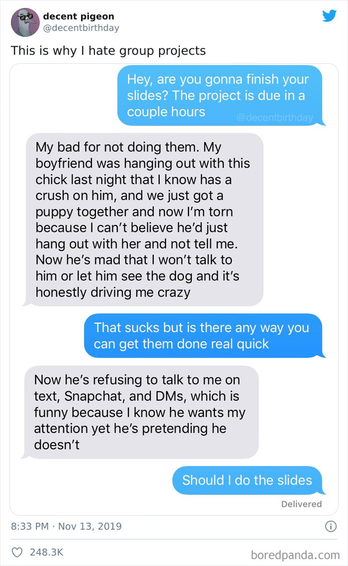 30 Times People Had Such Terrible Group Project Members, They Decided To Shame The Jerks Online 30 Times People Had Such Terrible Group Project Members, They Decided To Shame The Jerks Online