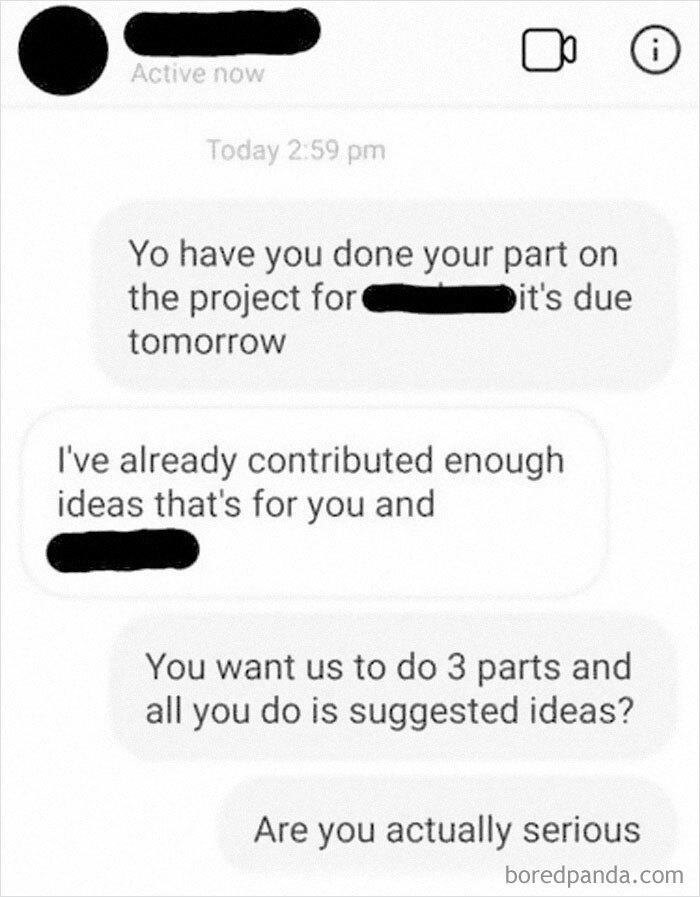 30 Times People Had Such Terrible Group Project Members, They Decided To Shame The Jerks Online 30 Times People Had Such Terrible Group Project Members, They Decided To Shame The Jerks Online