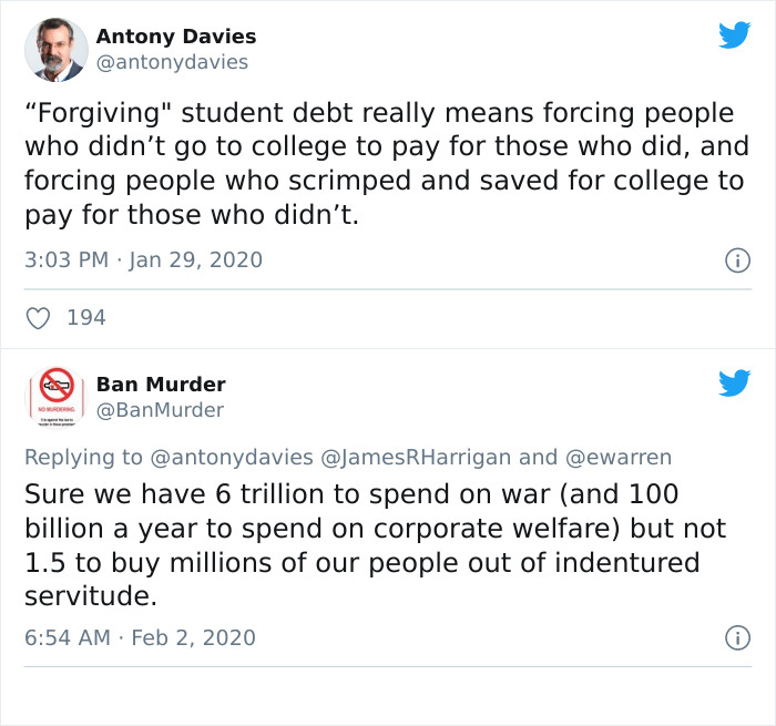 30 Of The Dumbest Points People Saw Americans Make Against Canceling Student Debt 30 Of The Dumbest Points People Saw Americans Make Against Canceling Student Debt