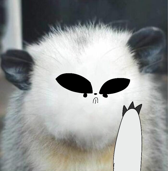 Hey Pandas, Draw A Face For This Opossum (Closed) Hey Pandas, Draw A Face For This Opossum (Closed)