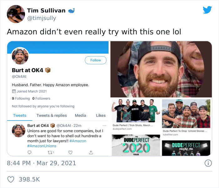 People Are Mercilessly Roasting Amazon For Allegedly Creating These Fake ‘Happy Amazon Employee’ Accounts On Twitter