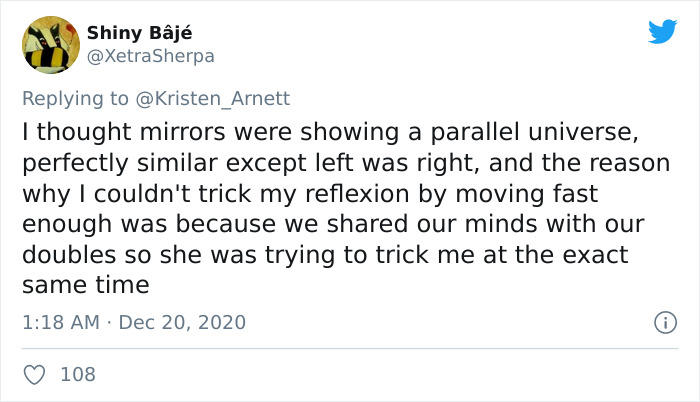 40 Of The Best Naive Beliefs That People Had In Their Childhood, According To This Twitter Thread 40 Of The Best Naive Beliefs That People Had In Their Childhood, According To This Twitter Thread