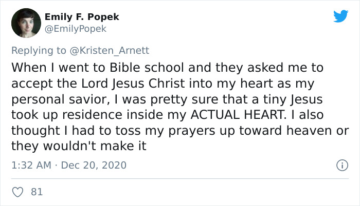 40 Of The Best Naive Beliefs That People Had In Their Childhood, According To This Twitter Thread 40 Of The Best Naive Beliefs That People Had In Their Childhood, According To This Twitter Thread