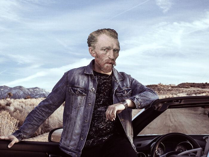 My 57 Photo Manipulations That Put Famous Subjects Of Paintings Out Of The Frame And Into The Modern World
