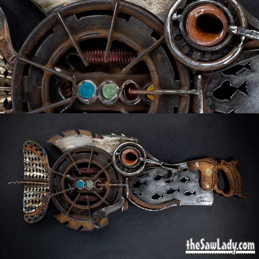 I Start With A Rusty Old Saw And Make Sawfish Art