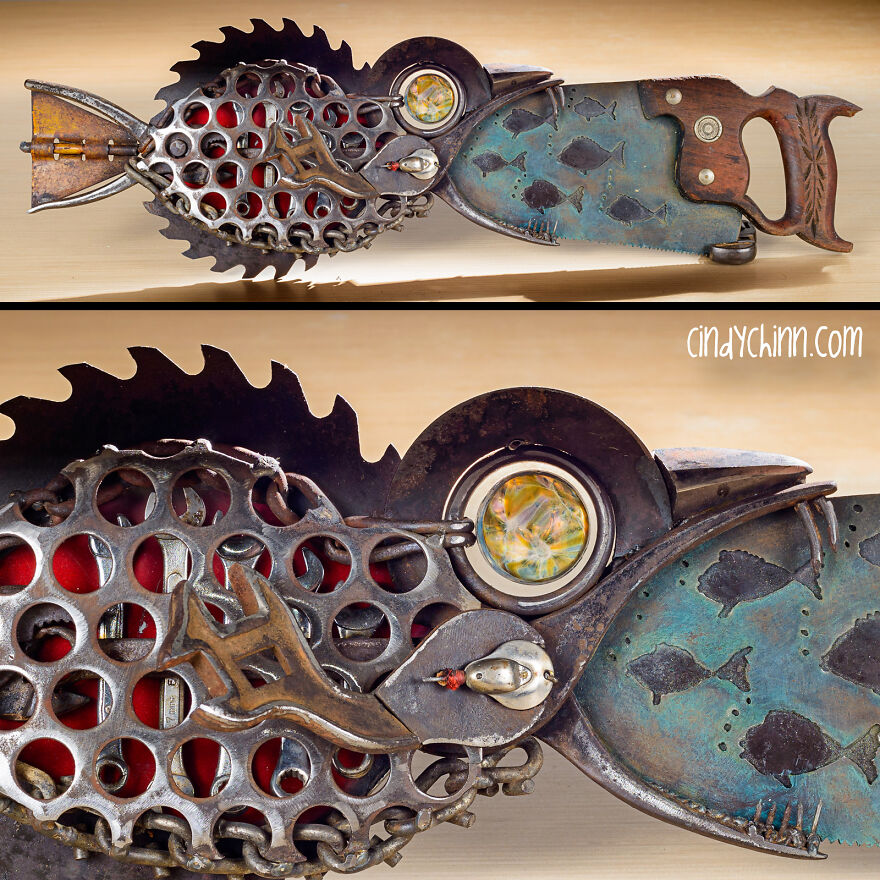 I Start With A Rusty Old Saw And Make Sawfish Art