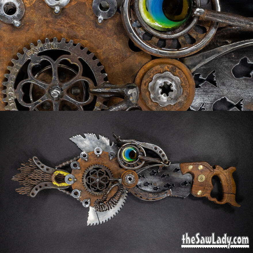 I Start With A Rusty Old Saw And Make Sawfish Art