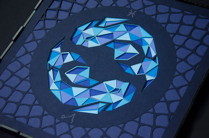 I Made A Paper Cut Illustration For Each Of The Zodiacs I Made A Paper Cut Illustration For Each Of The Zodiacs