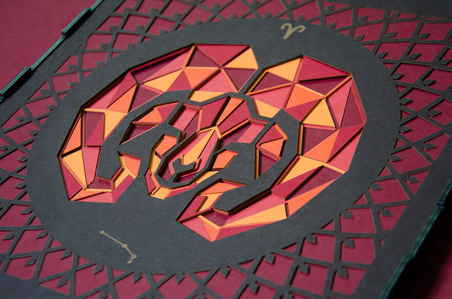 I Made A Paper Cut Illustration For Each Of The Zodiacs I Made A Paper Cut Illustration For Each Of The Zodiacs