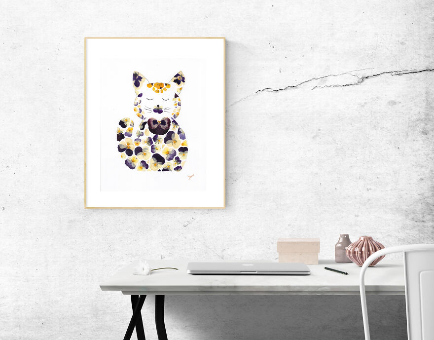 I Make Artwork From Real Pressed Flowers I Make Artwork From Real Pressed Flowers