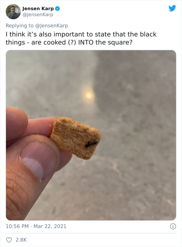 Person Finds Shrimp Tails In His Cinnamon Crunch Cereal, The Company Says It’s Just ‘Sugar’, People React With Memes Person Finds Shrimp Tails In His Cinnamon Crunch Cereal, The Company Says It’s Just ‘Sugar’, People React With Memes