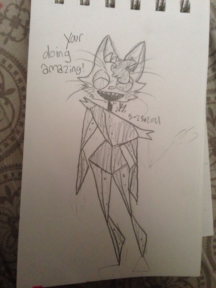 Hey Pandas, Draw A Cat Saying An Uplifting Message (Closed) Hey Pandas, Draw A Cat Saying An Uplifting Message (Closed)