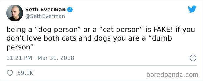 40 Of The Best “Dog People Vs. Cat People” Tweets 40 Of The Best “Dog People Vs. Cat People” Tweets