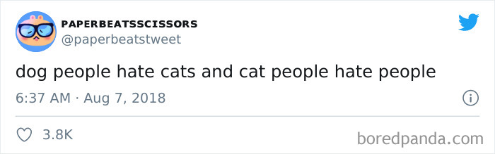 40 Of The Best “Dog People Vs. Cat People” Tweets 40 Of The Best “Dog People Vs. Cat People” Tweets