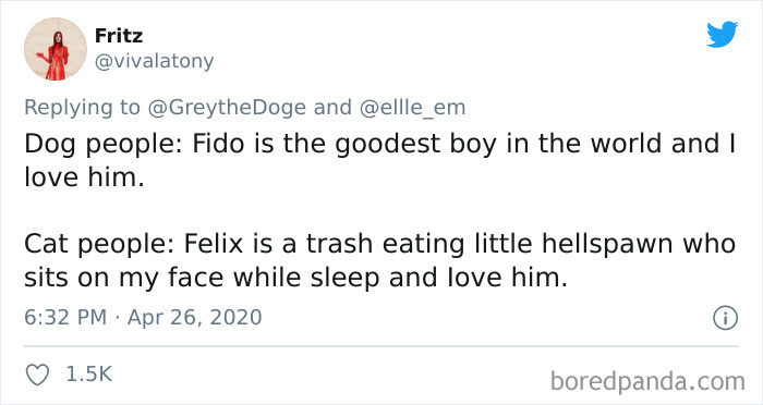40 Of The Best “Dog People Vs. Cat People” Tweets 40 Of The Best “Dog People Vs. Cat People” Tweets