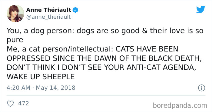 40 Of The Best “Dog People Vs. Cat People” Tweets 40 Of The Best “Dog People Vs. Cat People” Tweets