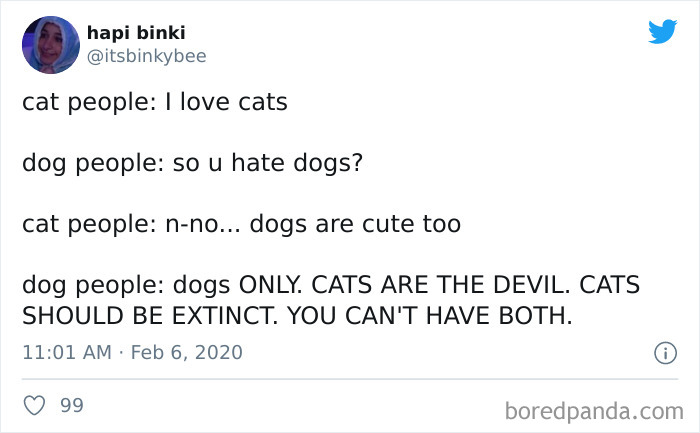 40 Of The Best “Dog People Vs. Cat People” Tweets 40 Of The Best “Dog People Vs. Cat People” Tweets