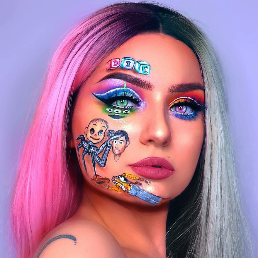 I Use Makeup To Create Art On My Face (107 Pics) I Use Makeup To Create Art On My Face (107 Pics)