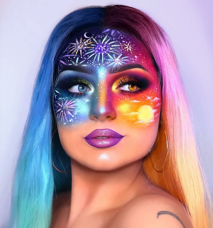I Use Makeup To Create Art On My Face (107 Pics) I Use Makeup To Create Art On My Face (107 Pics)