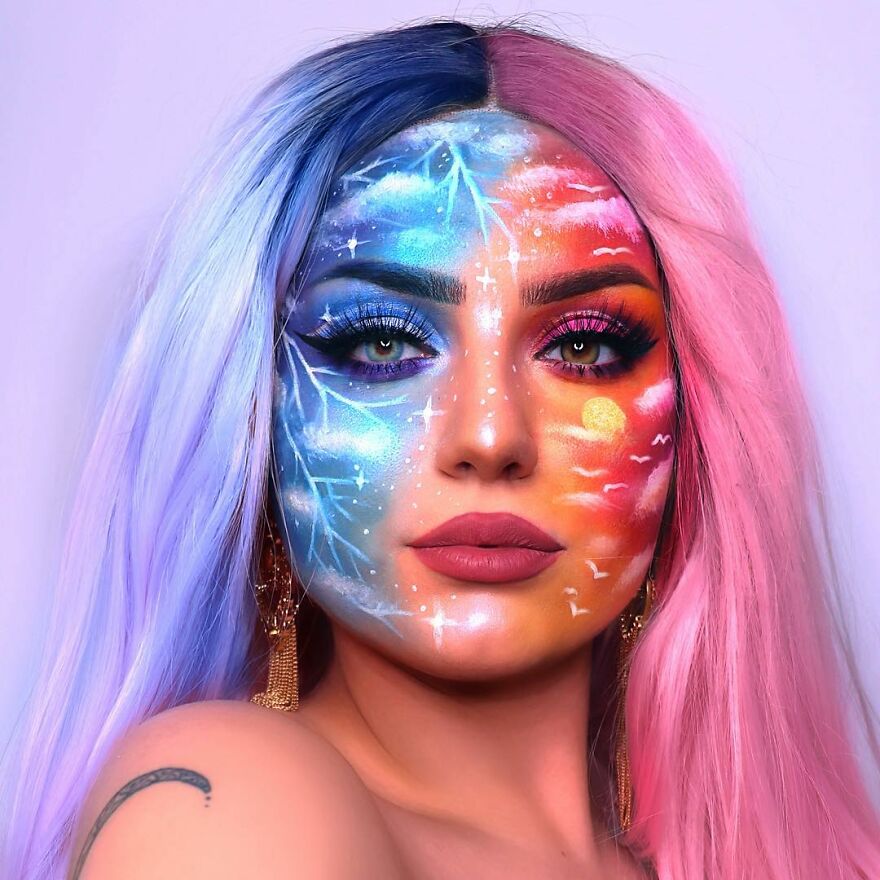 I Use Makeup To Create Art On My Face (107 Pics) I Use Makeup To Create Art On My Face (107 Pics)