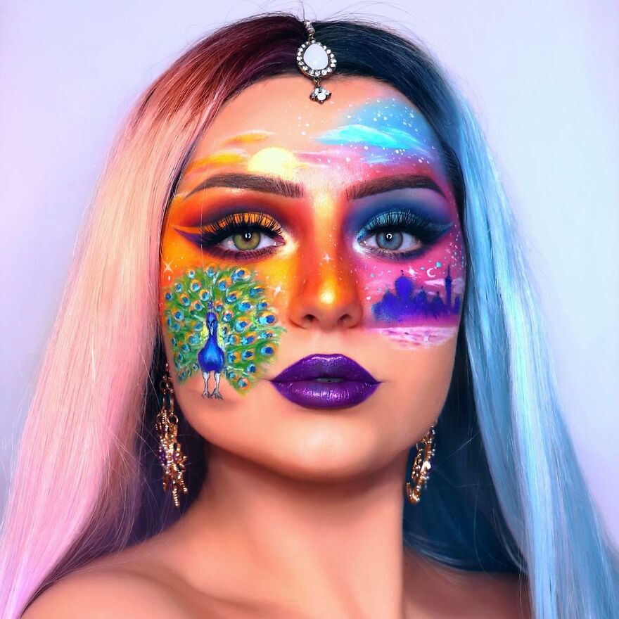 I Use Makeup To Create Art On My Face (107 Pics) I Use Makeup To Create Art On My Face (107 Pics)