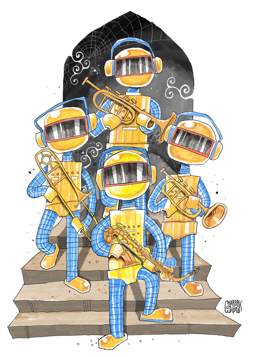 My Robot Illustration Series (10 Pics) My Robot Illustration Series (10 Pics)