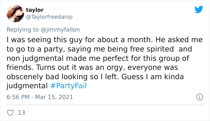 30 Hilariously Embarrassing Party Fail Stories That People Submitted For Jimmy Fallon’s Challenge 30 Hilariously Embarrassing Party Fail Stories That People Submitted For Jimmy Fallon’s Challenge