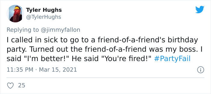 30 Hilariously Embarrassing Party Fail Stories That People Submitted For Jimmy Fallon’s Challenge 30 Hilariously Embarrassing Party Fail Stories That People Submitted For Jimmy Fallon’s Challenge