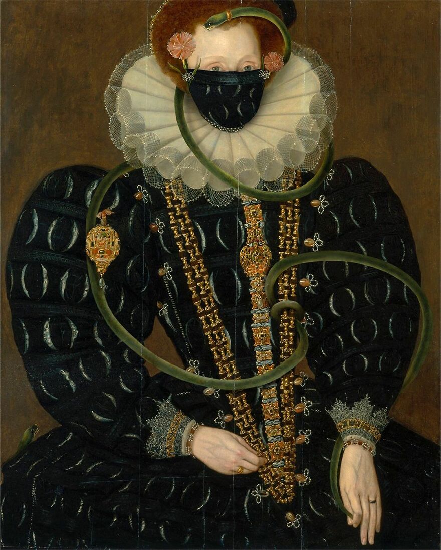 Artist Puts Masks On Classical Paintings, And Instagram Is Loving It (30 Pics) Artist Puts Masks On Classical Paintings, And Instagram Is Loving It (30 Pics)