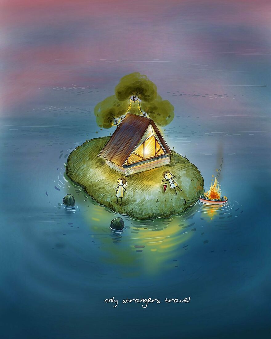 Artist Draws Adorable Illustrations About Love And Life, Here Are 62 Of The Best Artist Draws Adorable Illustrations About Love And Life, Here Are 62 Of The Best