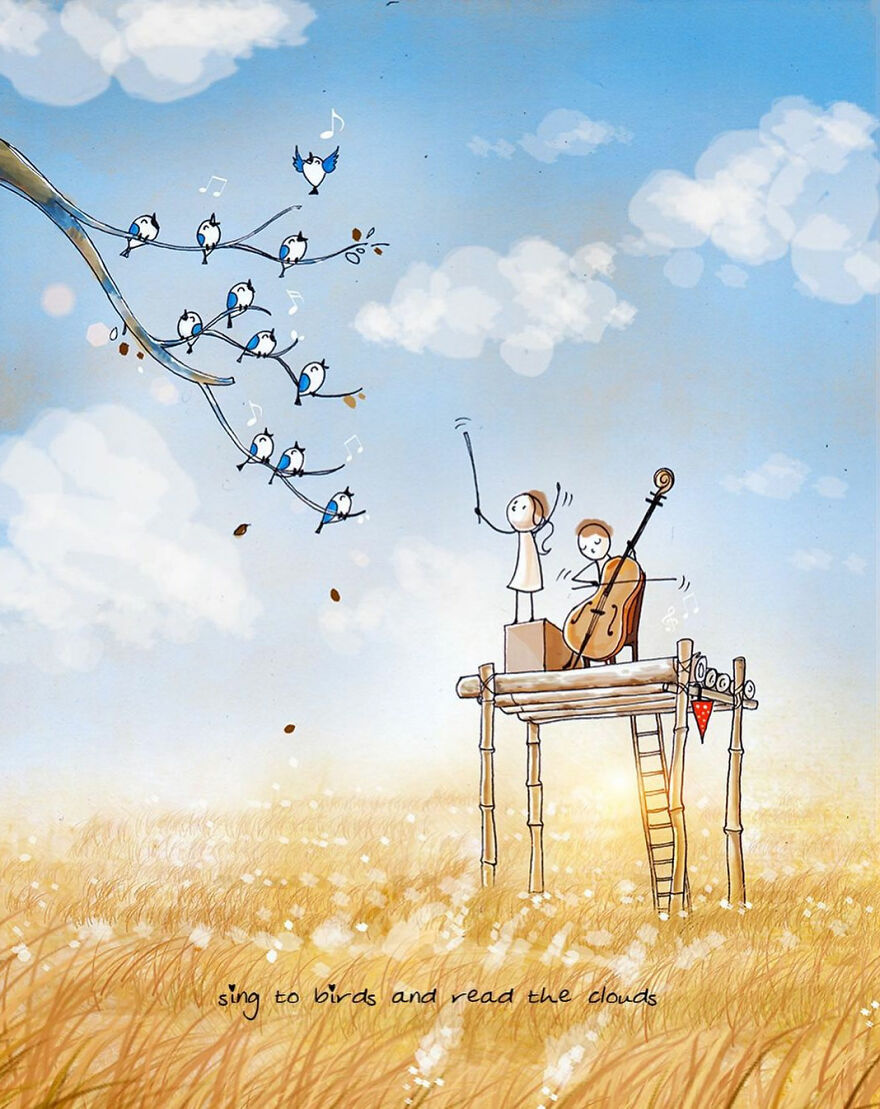 Artist Draws Adorable Illustrations About Love And Life, Here Are 62 Of The Best Artist Draws Adorable Illustrations About Love And Life, Here Are 62 Of The Best