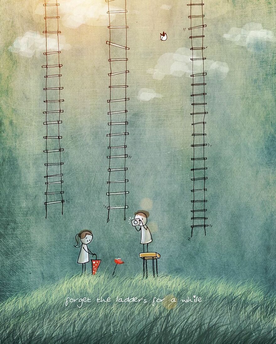 Artist Draws Adorable Illustrations About Love And Life, Here Are 62 Of The Best Artist Draws Adorable Illustrations About Love And Life, Here Are 62 Of The Best