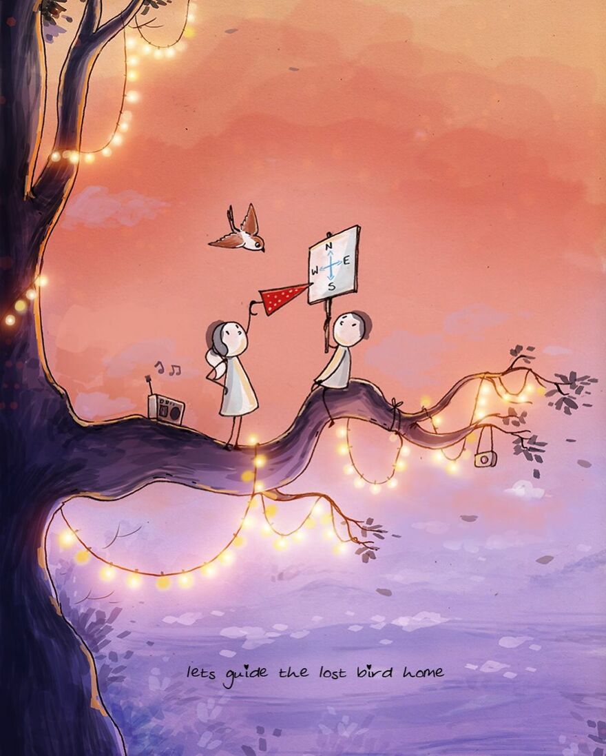 Artist Draws Adorable Illustrations About Love And Life, Here Are 62 Of The Best Artist Draws Adorable Illustrations About Love And Life, Here Are 62 Of The Best