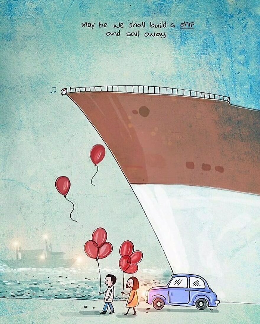 Artist Draws Adorable Illustrations About Love And Life, Here Are 62 Of The Best Artist Draws Adorable Illustrations About Love And Life, Here Are 62 Of The Best