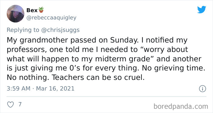 “The Cruelty Is Just So Shocking”: People Are Sharing 30 Times They Had To Deal With Mean Professors “The Cruelty Is Just So Shocking”: People Are Sharing 30 Times They Had To Deal With Mean Professors