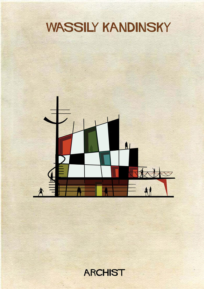 If 30 Iconic Artists Were Architects, As Imagined By Federico Babina