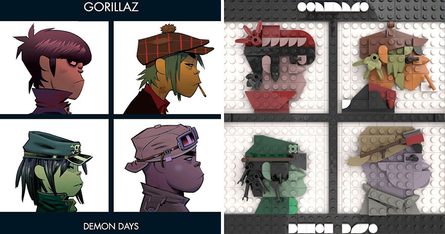 Artist Recreates Popular Music Albums With LEGO, And They’re Surprisingly Accurate (30 Pics)