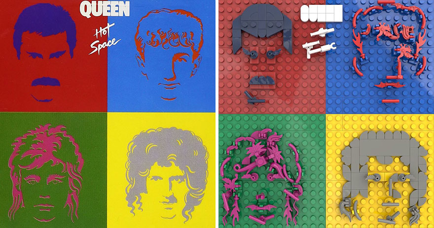 Artist Recreates Popular Music Albums With LEGO, And They’re Surprisingly Accurate (30 Pics)
