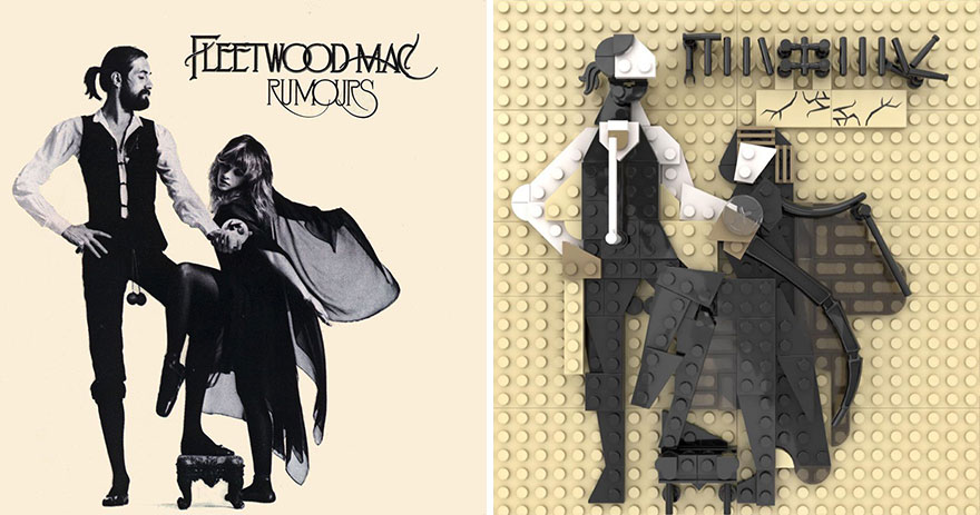 Artist Recreates Popular Music Albums With LEGO, And They’re Surprisingly Accurate (30 Pics)
