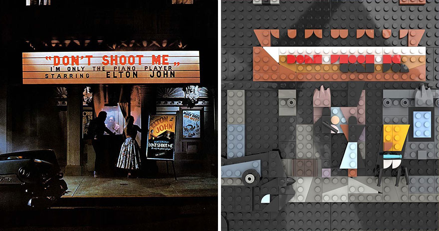 Artist Recreates Popular Music Albums With LEGO, And They’re Surprisingly Accurate (30 Pics)